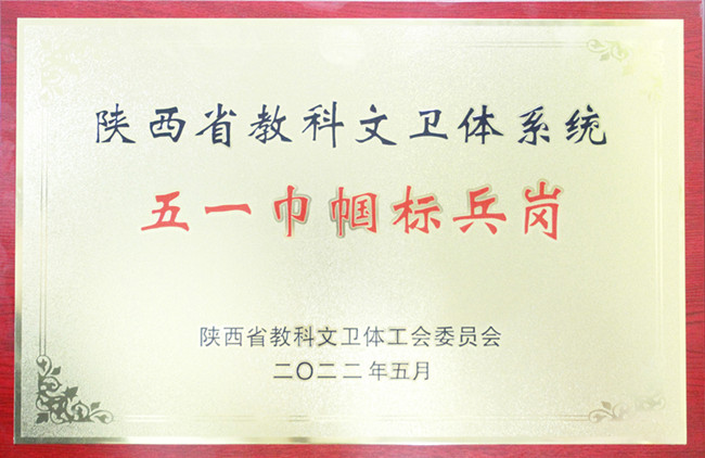 喜報—中交通力榮獲2022年陜西省教科文衛(wèi)體系統(tǒng)五一巾幗標兵和標兵崗榮譽稱號