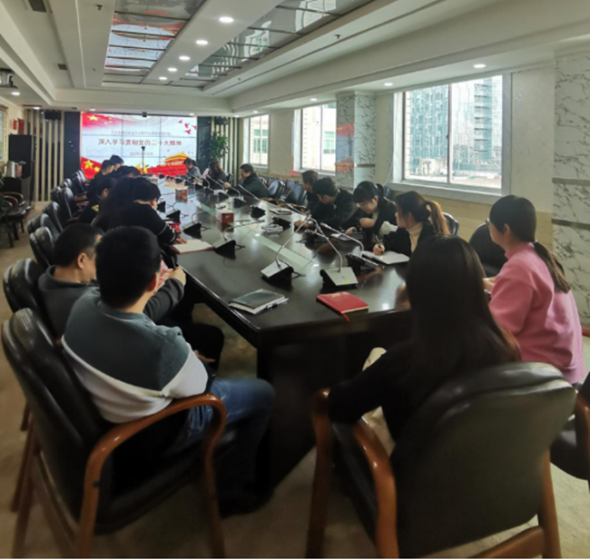 股份機關黨支部開展“深入學習貫徹黨的二十大會議精神”學習 及黨支部換屆選舉工作