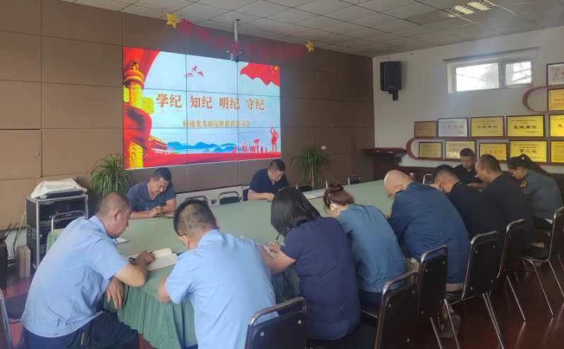 學紀 知紀 明紀 守紀——好通公司黨支部召開紀律教育學習會